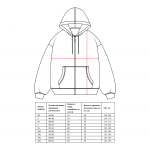 Худи на молнии ЮНОСТЬ™ «Box Logo»